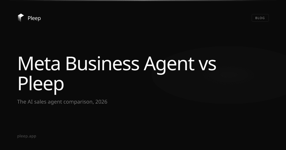 Meta Business Agent vs Pleep: AI Agent Comparison 2026