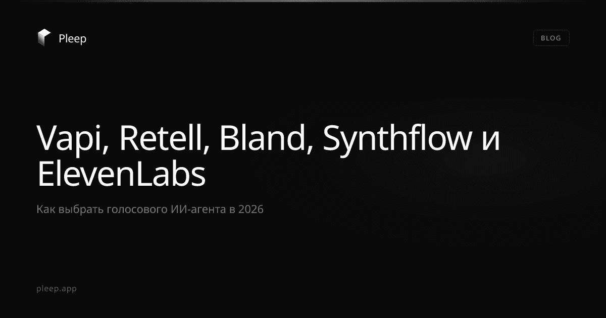 Vapi, Retell, Bland, Synthflow и ElevenLabs: как выбрать голосового ИИ-агента в 2026