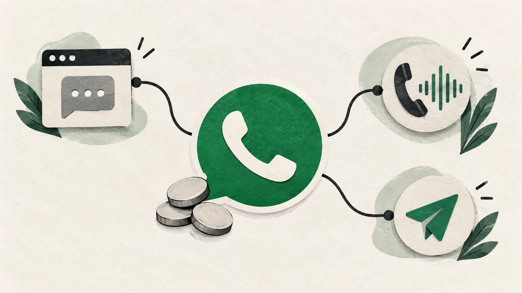 WhatsApp, website chat, voice calls and Telegram: choose the right channel for customer conversations.